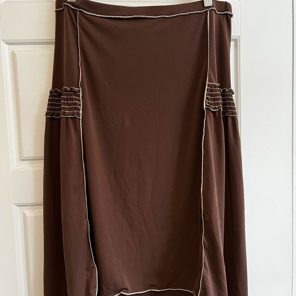 Max Studio Chocolate Brown Maxi Skirt